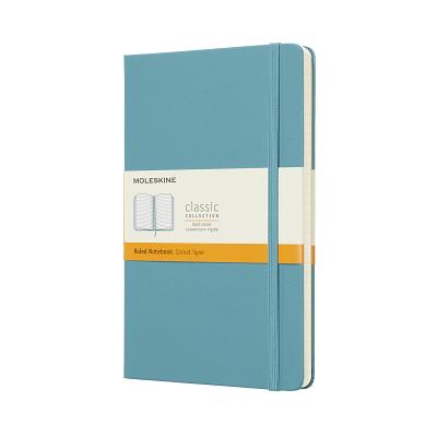 Moleskine Classic Notebook, Large, Ruled, Blue Reef, Hard Cover (5 X 8.25)