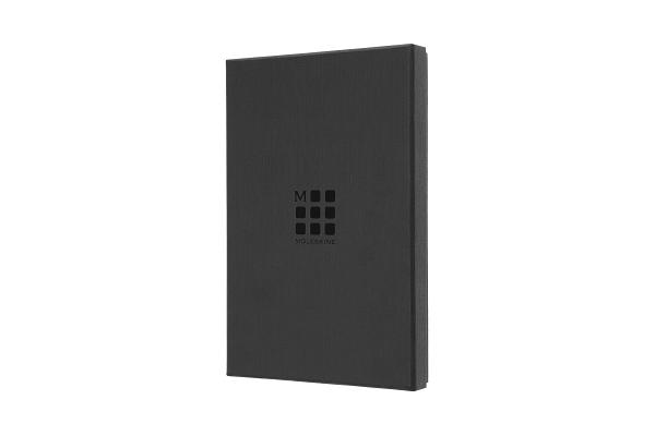 Moleskine Leather Notebook Large Ruled Hard Cover Avio Blue Boxed Edition (5 X 8.25)
