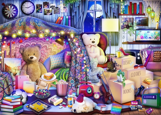 Brain Tree - Teddy's Room 1000 Pieces Jigsaw Puzzle for Adults: With Droplet Technology for Anti Glare & Soft Touch