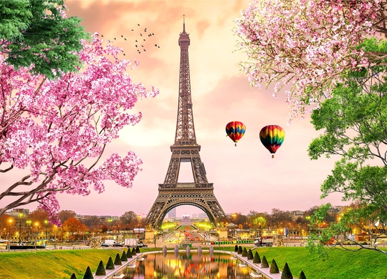 Brain Tree - Paris 1000 Pieces Jigsaw Puzzle for Adults: With Droplet Technology for Anti Glare & Soft Touch