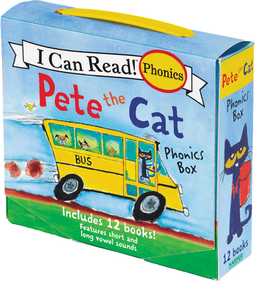Pete the Cat 12-Book Phonics Fun!: Includes 12 Mini-Books Featuring Short and Long Vowel Sounds