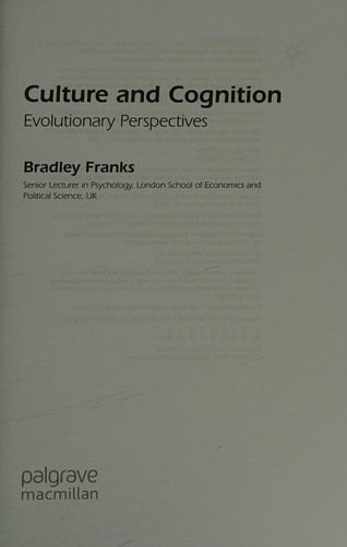 Culture and Cognition: Evolutionary Perspectives