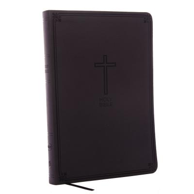 NKJV, Value Thinline Bible, Large Print, Imitation Leather, Black, Red Letter Edition (Large Print Edition)