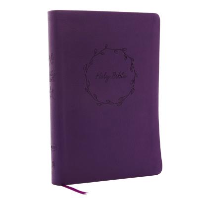 NKJV, Value Thinline Bible, Large Print, Imitation Leather, Purple, Red Letter Edition (Large Print Edition)