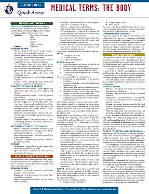 Medical Terms: The Body