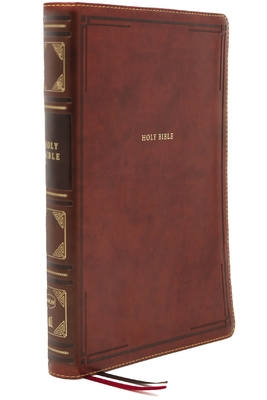 Nkjv, Reference Bible, Center-Column Giant Print, Leathersoft, Brown, Red Letter Edition, Comfort Print: Holy Bible, New King James Version (Large Print Edition)
