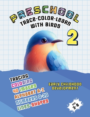 Preschool: Trace-Color-Learn with Birds 2