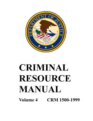 Criminal Resource Manual: 1500-1999