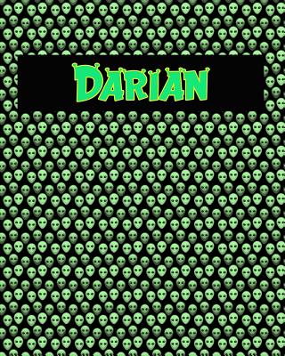 120 Page Handwriting Practice Book with Green Alien Cover Darian: Primary Grades Handwriting Book