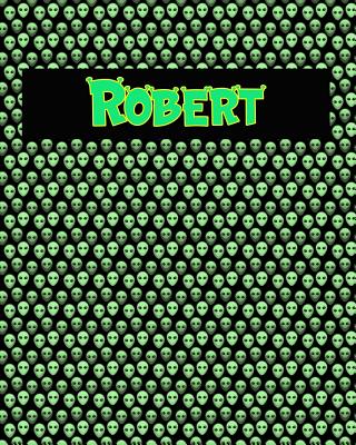 120 Page Handwriting Practice Book with Green Alien Cover Robert: Primary Grades Handwriting Book