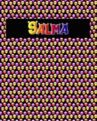 120 Page Handwriting Practice Book with Colorful Alien Cover Salma: Primary Grades Handwriting Book