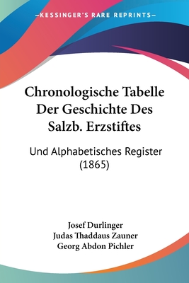 Chronologische Tabelle Der Geschichte Des Salzb. Erzstiftes: Und Alphabetisches Register (1865)