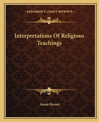 Interpretations Of Religious Teachings