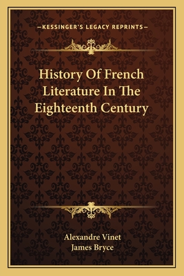History Of French Literature In The Eighteenth Century