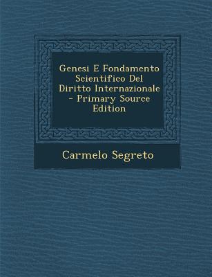 Genesi E Fondamento Scientifico del Diritto Internazionale