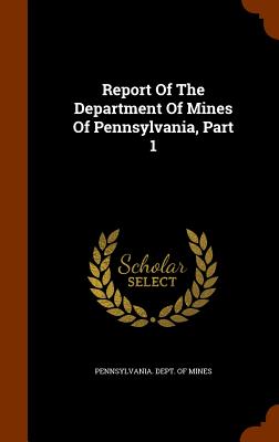 Report Of The Department Of Mines Of Pennsylvania, Part 1