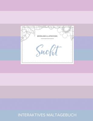 Maltagebuch Fur Erwachsene: Sucht (Meeresleben Illustrationen, Pastell Streifen)