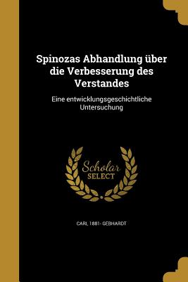 Spinozas Abhandlung über die Verbesserung des Verstandes: Eine entwicklungsgeschichtliche Untersuchung