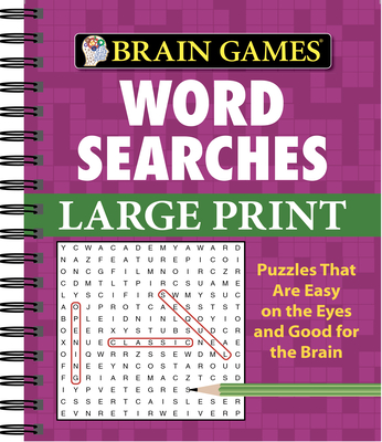 Brain Games - Word Searches - Large Print (Purple) (Large Print Edition)