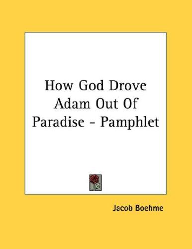 How God Drove Adam Out of Paradise - Pamphlet