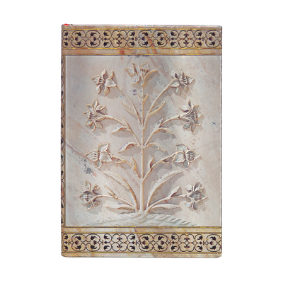 Agra Mini Lined Hardcover Journal, 176pg, 85gsm by Paperblanks (Taj Mahal Flowers)