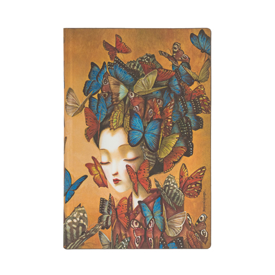 Paperblanks Madame Butterfly Esprit de Lacombe Softcover Flexi Mini Lined 208 Pg 80 GSM