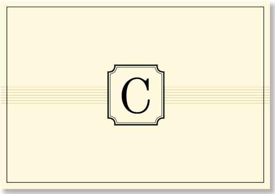 Note Card: C Monogram
