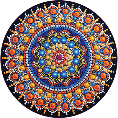 Magical Mandala 1000 Piece Round Jigsaw Puzzle