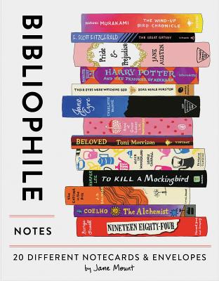 Bibliophile Notes: 20 Different Notecards & Envelopes (Notecards for Book Lovers, Illustrated Notecards, Stationery) [With Envelope]