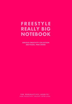 Freestyle Really Big Notebook, Serious Creativity Collection, 800 Pages, Pink Drink