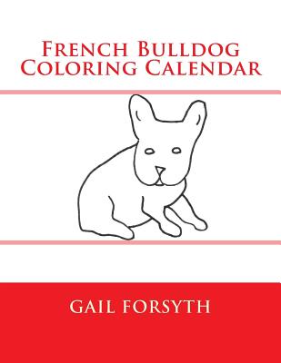 French Bulldog Coloring Calendar