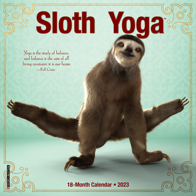 Sloth Yoga 2023 Mini Wall Calendar