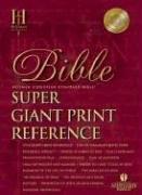 Super Giant Print Reference Bible-HCSB (Large Print Edition)