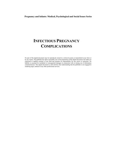 Infectious Pregnancy Complications