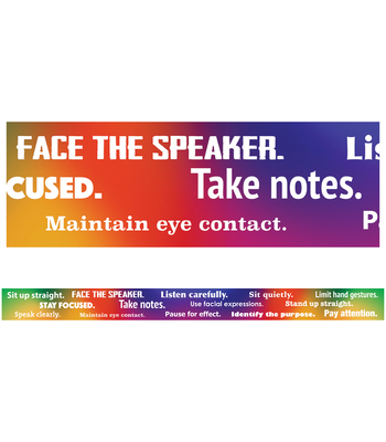 Speaking & Listening Straight Bulletin Board Borders