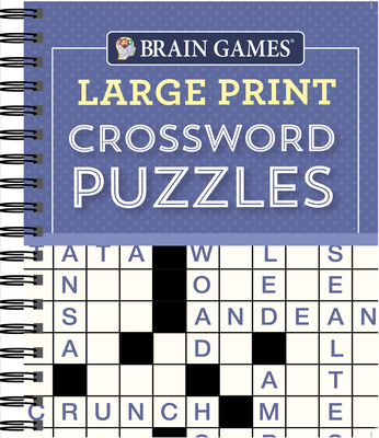 Brain Games - Large Print Crossword Puzzles (Purple) (Large Print Edition)