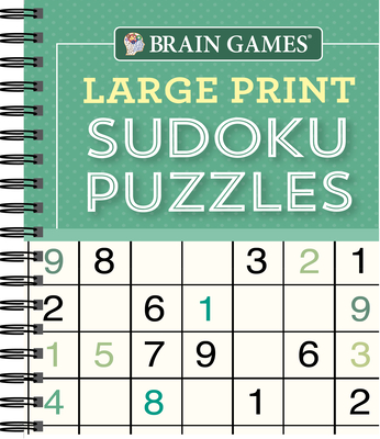 Brain Games - Large Print Sudoku Puzzles (Arrow) - (Brain Games Large Print) by Publications International Ltd & Brain Games (Spiral Bound)