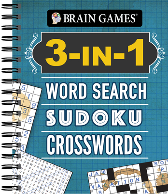 Brain Games - 3-In-1: Word Search, Sudoku, Crosswords
