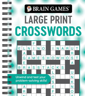Brain Games - Large Print Crosswords (Swirls) (Large Print Edition)