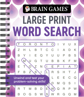Brain Games - Large Print Word Search (Swirls) (Large Print Edition)