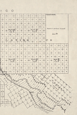 El Paso County, Texas Vintage Map Field Journal Notebook, 50 pages/25 sheets, 4x6