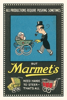 Vintage Journal Man Pushing Baby Carriage