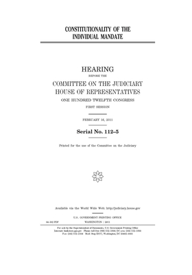 Constitutionality of the individual mandate