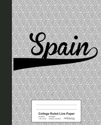 College Ruled Line Paper: SPAIN Notebook