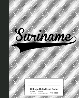 College Ruled Line Paper: SURINAME Notebook