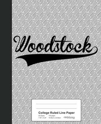 College Ruled Line Paper: WOODSTOCK Notebook
