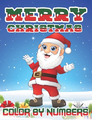 Merry Christmas Color By Numbers: a beautiful colouring book with Christmas designs on a black background, for gloriously vivid colours