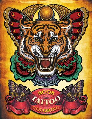 Tattoo Coloring Book: Hand-drawn set of old school Tattoos Coloring Book  (Relaxing, Inspiration) - Magers & Quinn Booksellers
