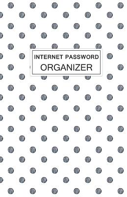 Internet Password Organizer: Never Forget A Password Again! 5.5" x 8.5" Watercolor Black Polka Dot Design, Small Password Organizer With Tabbed Lar (Large Print Edition)