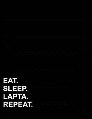 Eat Sleep Lapta Repeat: Two Column Ledger Accounting Notebook Ledger, Accounting Pad, Ledger For Accounting, 8.5 x 11, 100 pages